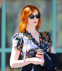 Christina Hendricks out running errands in Culver City on June 21, 2011 