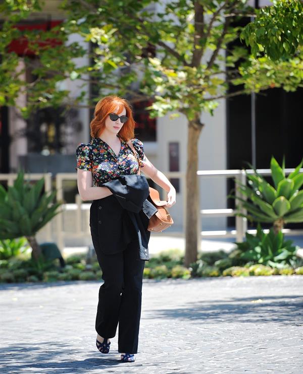 Christina Hendricks out running errands in Culver City on June 21, 2011 