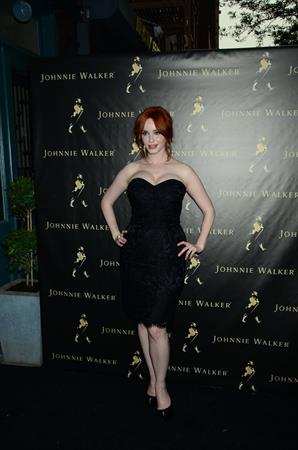 Christina Hendricks Johnnie Walker Father's Day gifting event in New York City on June 9, 2011
