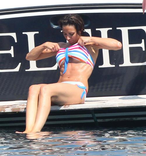 Christine Bleakley bikini boat candids July 2010 