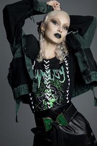 Bella Hadid topless for Paper Magazine