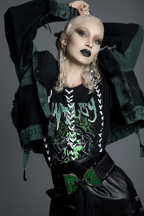 Bella Hadid topless for Paper Magazine