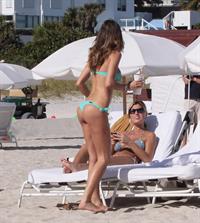 Claudia Galanti bikini candids in Miami Beach 12/6/12 