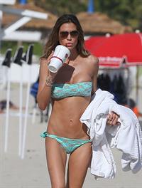 Claudia Galanti bikini candids in Miami Beach 12/6/12 