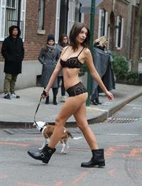 Emily Ratajkowski in lingerie