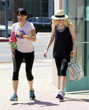 Dakota Fanning - makes time for the gym in Studio City August 9, 2012