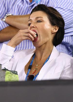 Dannii Minogue During day eight of the Australian Open Melbourne Park on January 21, 2013