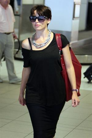 Dannii Minogue at Sydney Airport on March 1, 2012 
