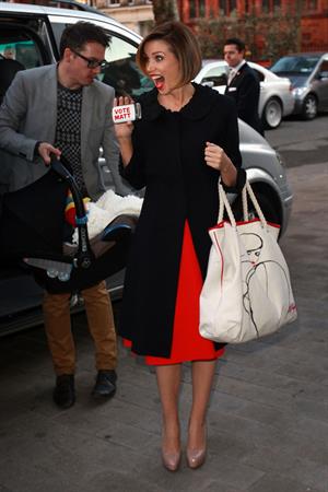 Dannii Minogue X Factor Final photocall London on December 9, 2010