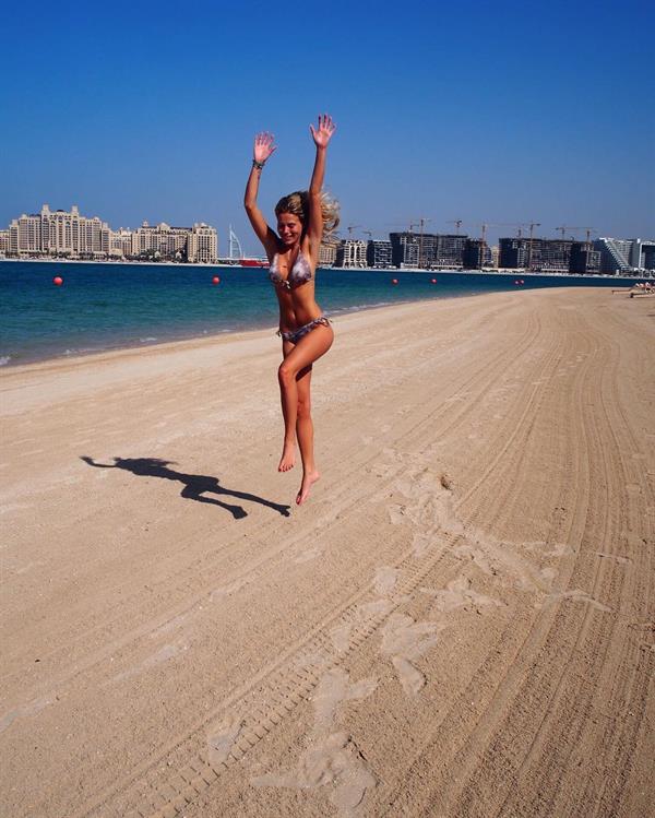 Frankie Gaff in a bikini