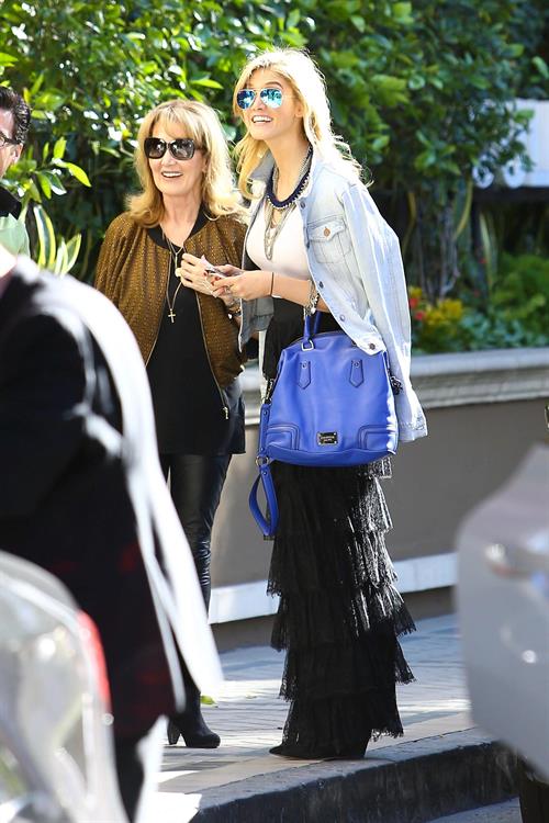 Delta Goodrem arrives at the Four Seasons Hotel Jan 21, 2013 