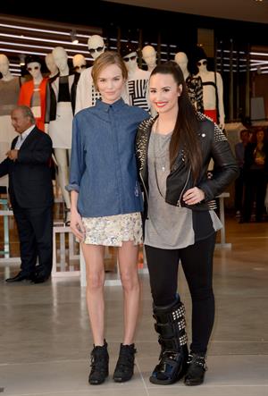 Demi Lovato Topshop Topman LA Grand Opening at The Grove in LA 2/14/13 