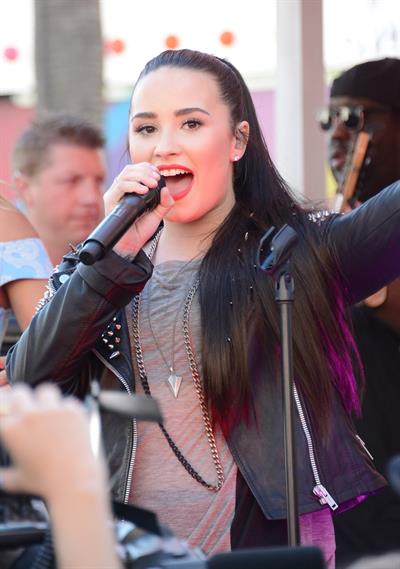 Demi Lovato Topshop Topman LA Grand Opening at The Grove in LA 2/14/13 