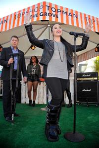 Demi Lovato Topshop Topman LA Grand Opening at The Grove in LA 2/14/13 