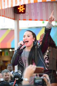 Demi Lovato Topshop Topman LA Grand Opening at The Grove in LA 2/14/13 