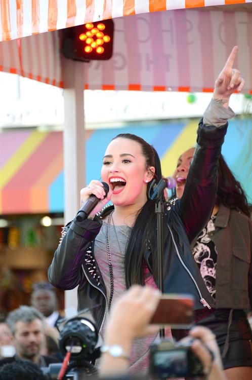Demi Lovato Topshop Topman LA Grand Opening at The Grove in LA 2/14/13 