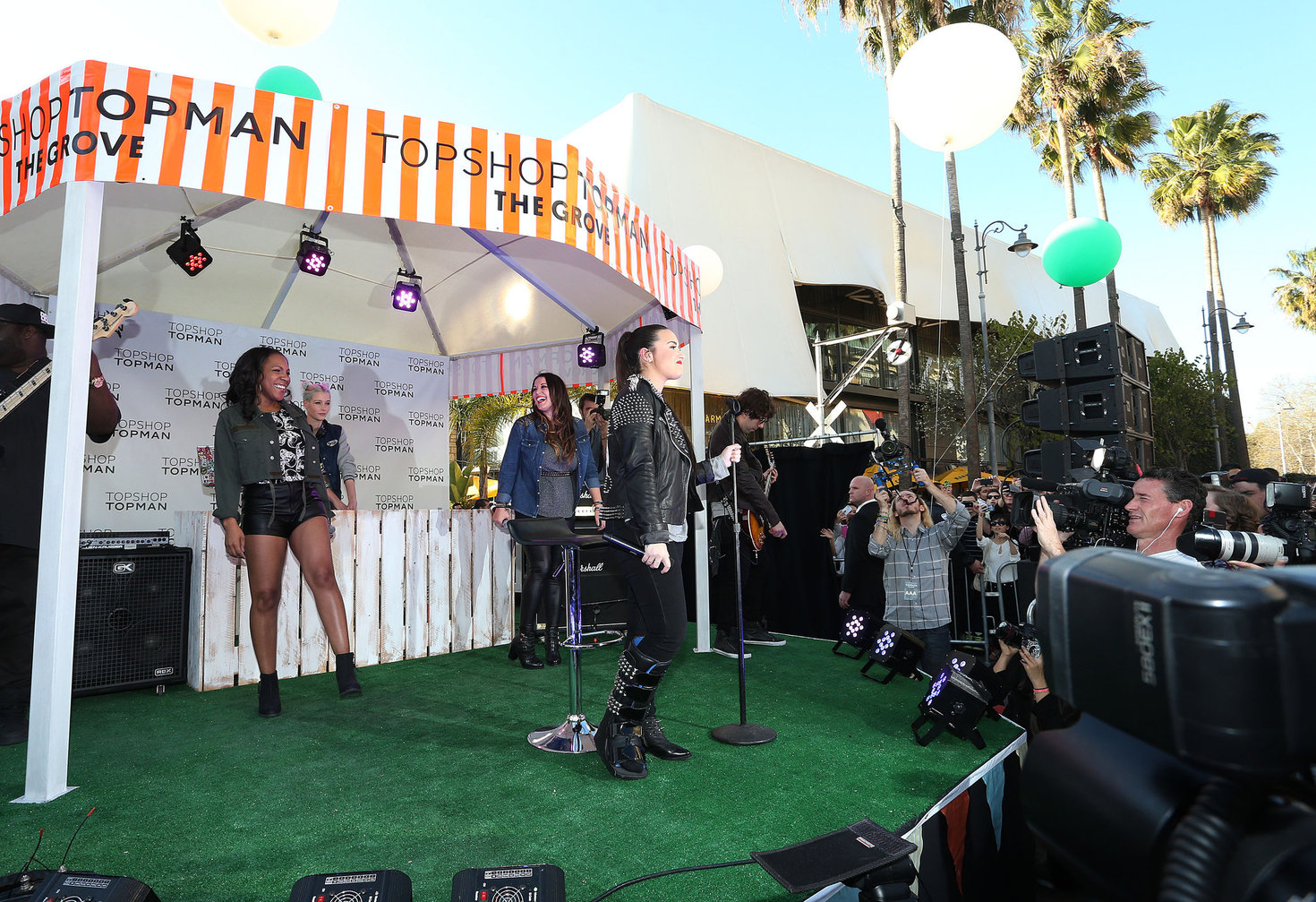 Demi Lovato Topshop Topman LA Grand Opening at The Grove in LA 2/14/13 