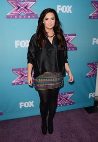 Demi Lovato The X Factor season finale news conference in LA 12/17/12 