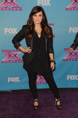 Demi Lovato FOX's The Factor Season Finale Night 1 in LA 12/19/12 