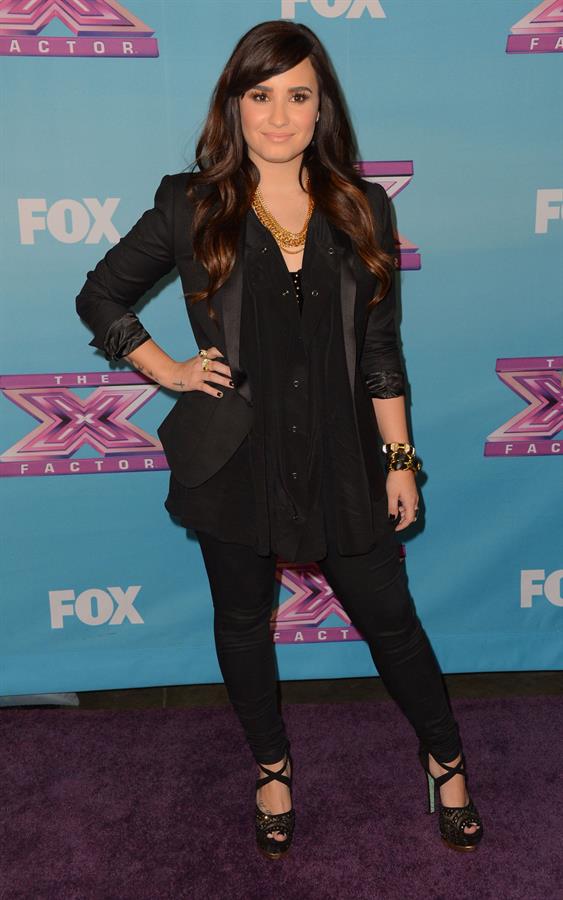 Demi Lovato FOX's The Factor Season Finale Night 1 in LA 12/19/12 