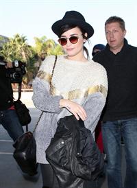 Demi Lovato at LA airport 12/7/12 