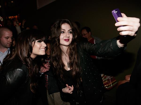 Demi Lovato Factor viewing party in West Hollywood 12/6/12 
