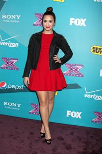 Demi Lovato The Factor finalists party in LA 11/5/12