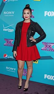 Demi Lovato The Factor finalists party in LA 11/5/12