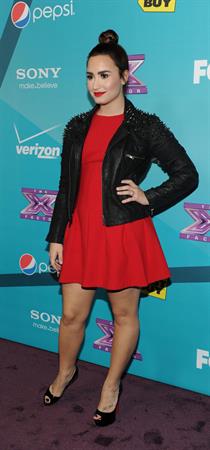 Demi Lovato The Factor finalists party in LA 11/5/12