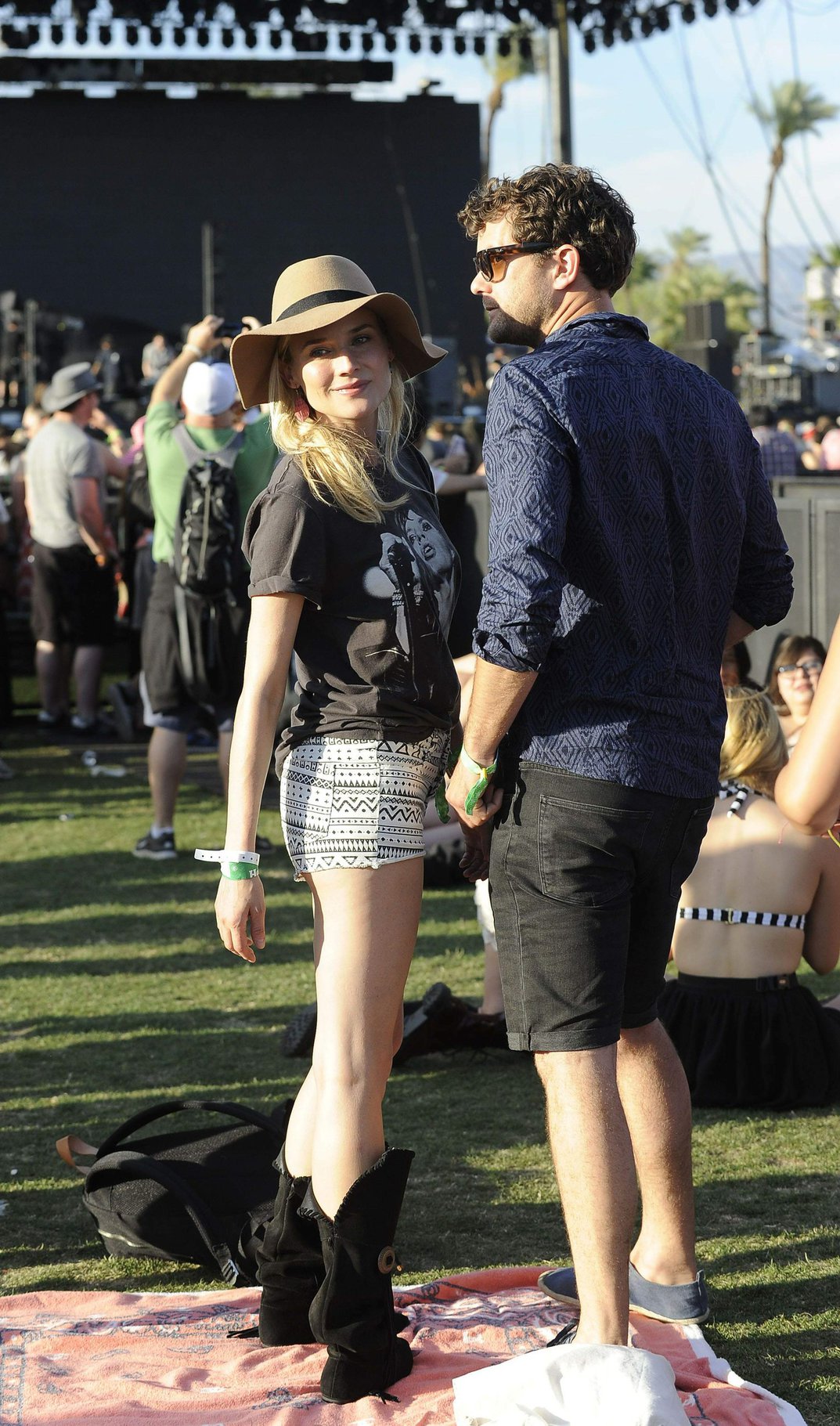 Diane Kruger attends the H&M Loves Music Coachella 2013 kick-off Event at Merv Griffin Estate in La Quinta in April 