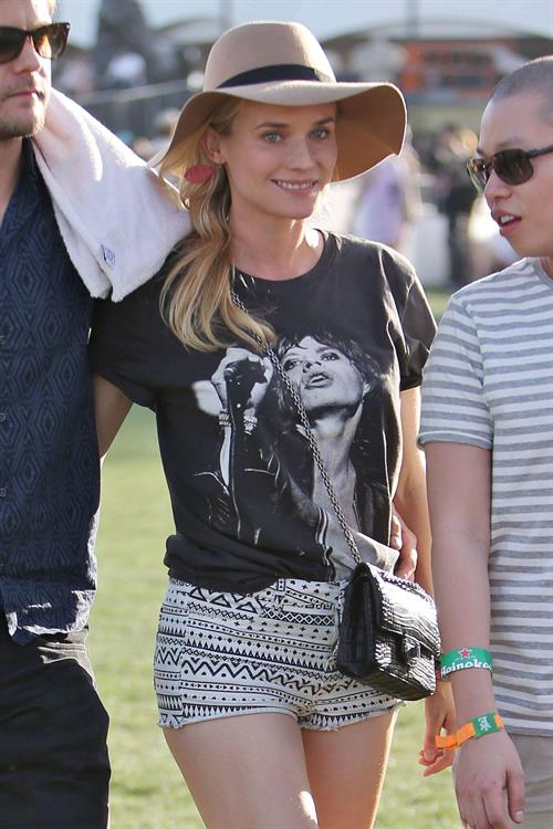 Diane Kruger attends the H&M Loves Music Coachella 2013 kick-off Event at Merv Griffin Estate in La Quinta in April 
