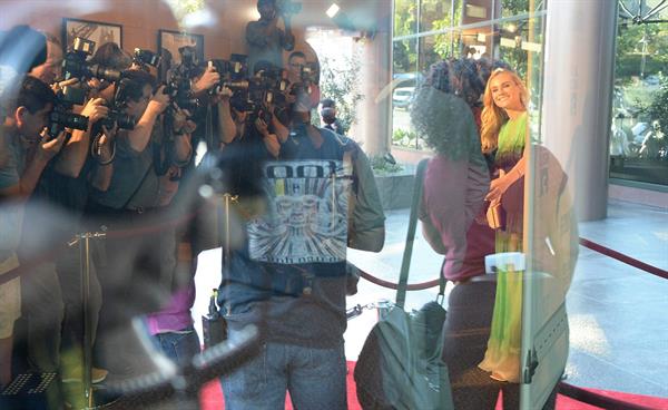 Diane Kruger arrive at the Series Premiere of F's 'The Bridge' at the DGA Theater July 8, 2013 