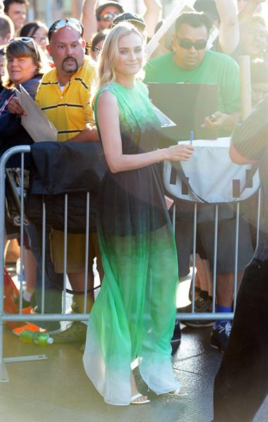 Diane Kruger arrive at the Series Premiere of F's 'The Bridge' at the DGA Theater July 8, 2013 