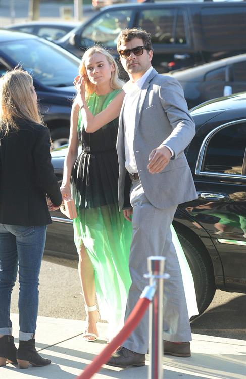 Diane Kruger arrive at the Series Premiere of F's 'The Bridge' at the DGA Theater July 8, 2013 