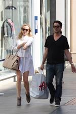 Diane Kruger Out for some shopping at a Westfield Mall in LA on April 3, 2013