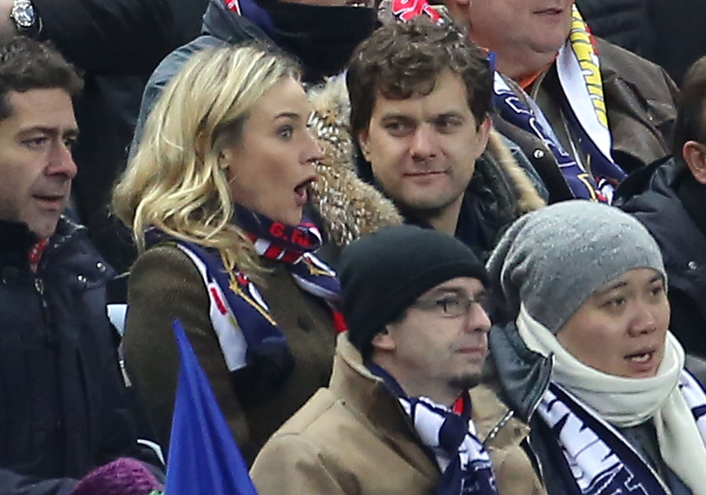 Diane Kruger France vs.Germany friendly soccer game in Paris, Frannce on February 6, 2013