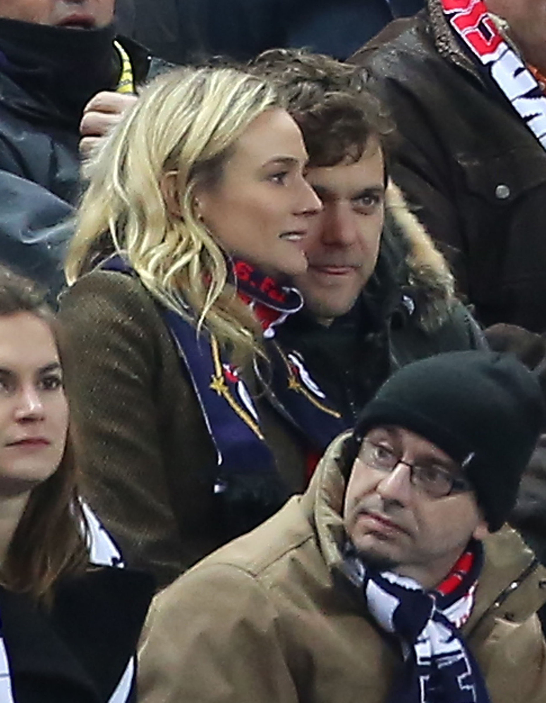 Diane Kruger France vs.Germany friendly soccer game in Paris, Frannce on February 6, 2013
