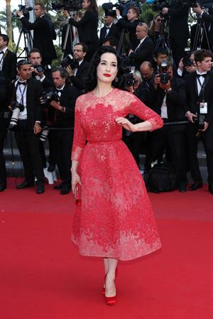 Dita Von Teese 'Behind The Candelabra' Premiere - 66th Annual Cannes Film Festival (May 21, 2013) 