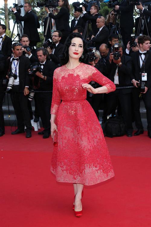 Dita Von Teese 'Behind The Candelabra' Premiere - 66th Annual Cannes Film Festival (May 21, 2013) 