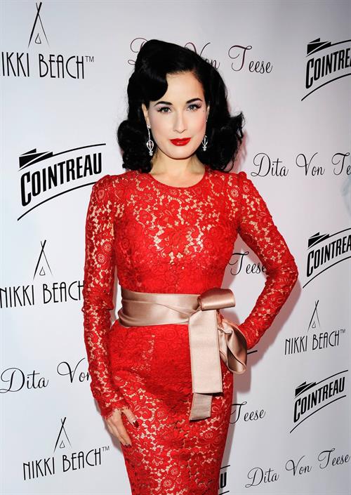 Dita Von Teese Cointreau & Nikki Beach Present Dita Von Teese - 66th Annual Cannes Film Festival (May 20, 2013) 
