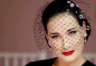 Dita Von Teese Aleis Mabille Fashion Show at Paris Fashion Week 1/21/13 