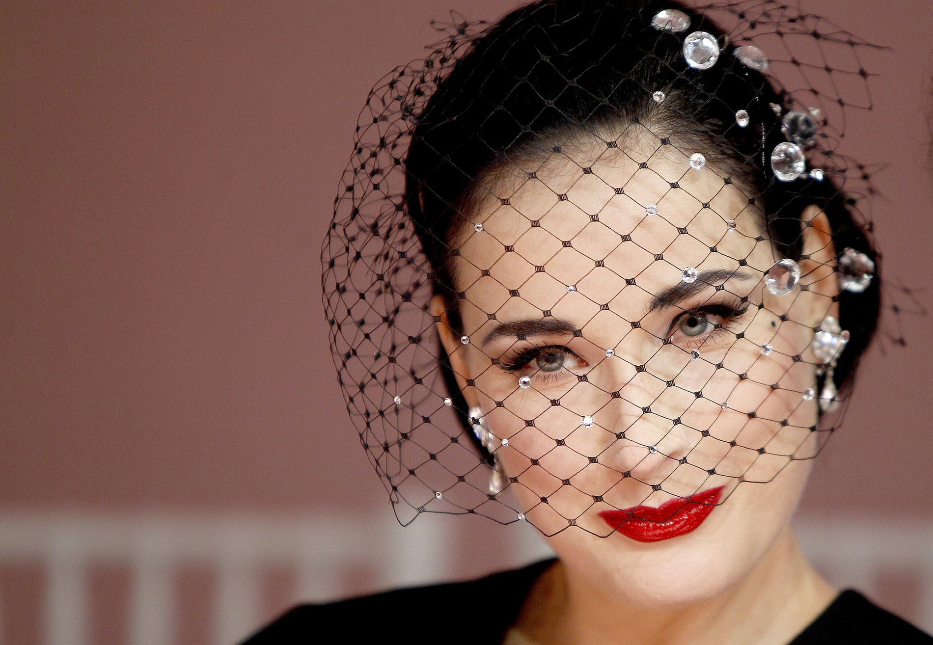 Dita Von Teese Aleis Mabille Fashion Show at Paris Fashion Week 1/21/13 