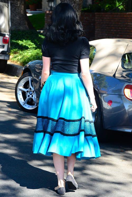Dita von Teese Spotted on the streets of Los Angeles (November 4, 2012) 