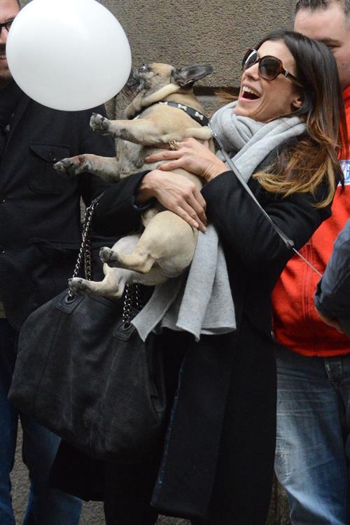 Elisabetta Canalis out and about in Milan (29.03.2013) 