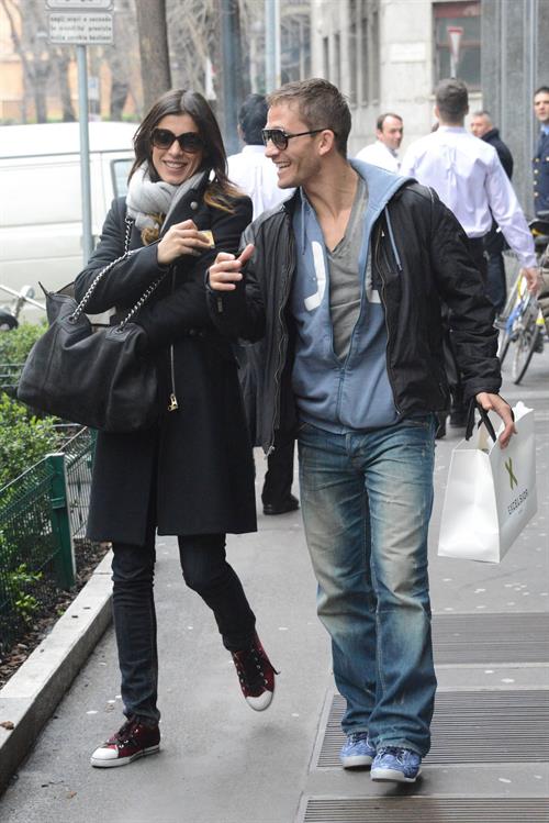 Elisabetta Canalis out and about in Milan (29.03.2013) 