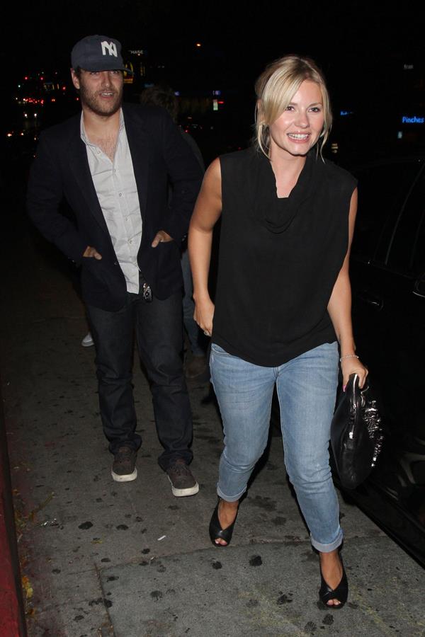 Elisha Cuthbert - Arriving to the Chateau Marmont with a mystery male companion in West Hollywood - August 2, 2012