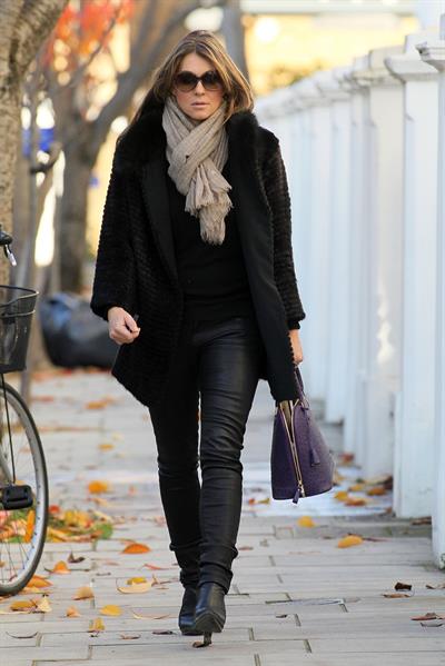 Elizabeth Hurley walking in London - November 14, 2012 
