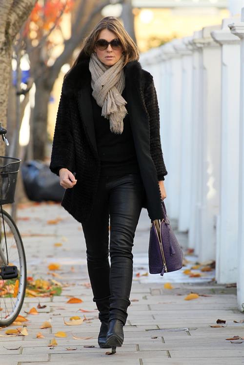 Elizabeth Hurley walking in London - November 14, 2012 