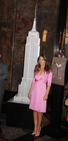 Elizabeth Hurley Lights up Empire State Building event in New York - October 1, 2012
