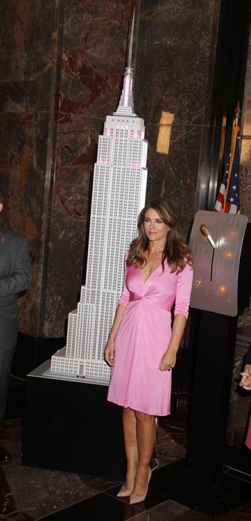 Elizabeth Hurley Lights up Empire State Building event in New York - October 1, 2012